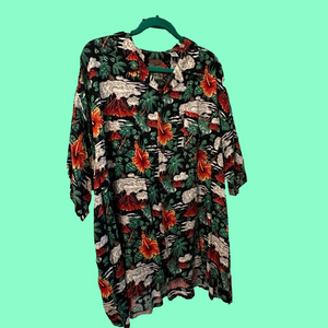 Men’s Pineapple Connection tropical print shirt, size 3XL